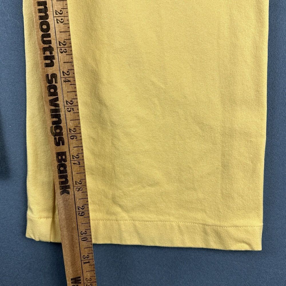St John Sport Jeans Pants Womens 2 Yellow High Rise Flared Leg Stretch Boho* - Picture 13 of 16